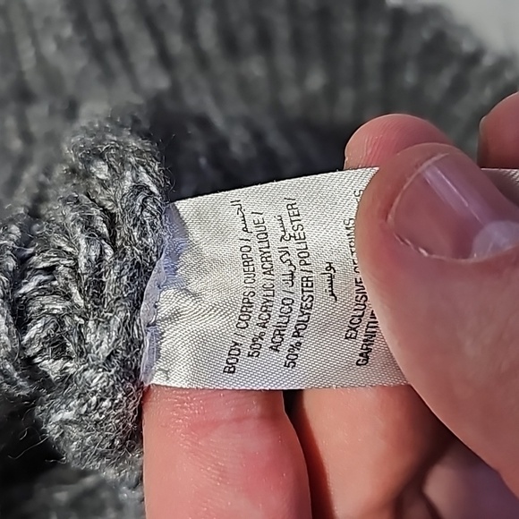 Ardene small dark gray knitted long sleeve sweater - Picture 7 of 7